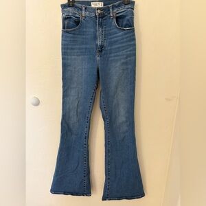 Abercrombie & Fitch Medium Blue Wide Leg Jeans